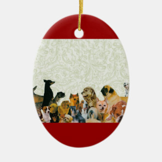 Lotes de ornamento da colagem dos cães