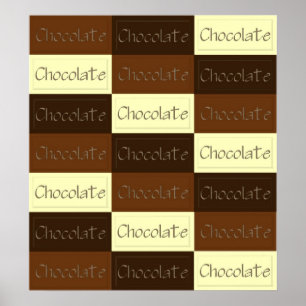 Lotes do poster do chocolate