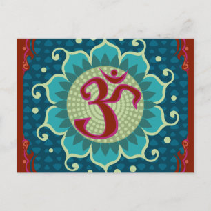 Lotus Aum - OM - Cartão postal