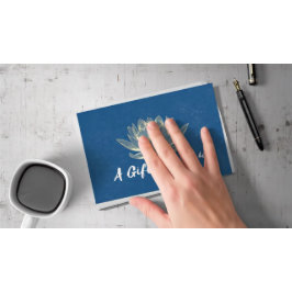 Lotus Dourado do Certificado de Presente do Instru