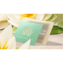 Lotus Dourado do Certificado de Presente do Instru