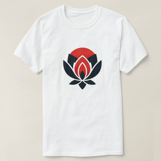 Lotus Flower - Camisa Personalizada (Frente do Design)