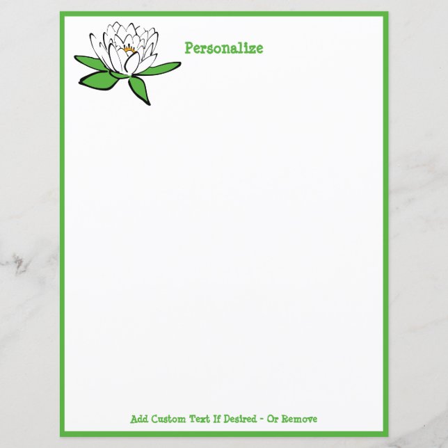 Lotus Flower Zen Yoga Personalize (Frente)