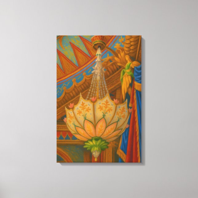 Lotus Light - Royal Pavilion Chandelier Impressão (Frente)