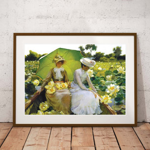 Lotus Lily Charles Curran Poster