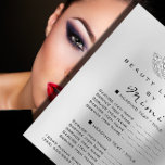 Lotus Makeup Artist Beaust Salon Lashes Flyer Cinz<br><div class="desc">coleção de salão de beleza de luxo florenceK</div>