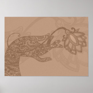Lotus Mudra Mehndi poster