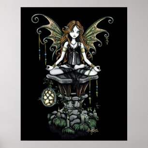 Lotus Nature Fairy Poster