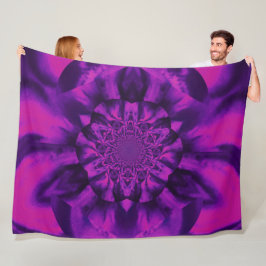 Lotus no cobertor de velo roxo e rosa