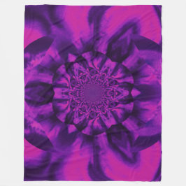 Lotus no cobertor de velo roxo e rosa