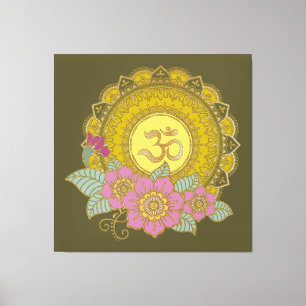 Lotus Of The OM - Canvas