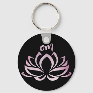 Lotus Om Pink Chaveiro
