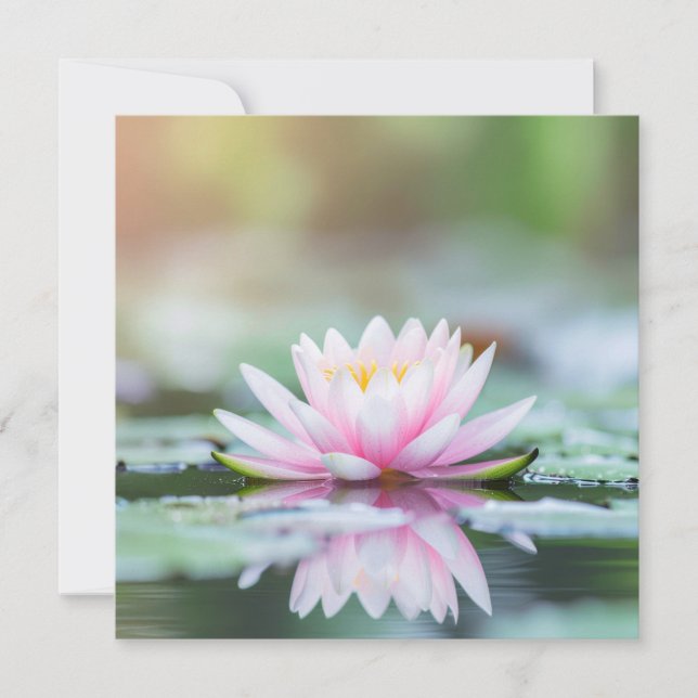 LOTUS - ZEN BUDDHISM - Greeting cards (Frente)