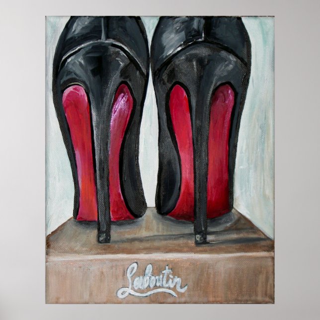 Louboutin Red Bottom Heels Poster Art (Frente)