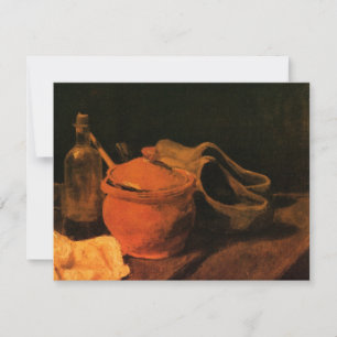 Louça, Garrafa e Tamancos por Vincent van Gogh