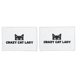 Louca Lady Pillowcase de Gato