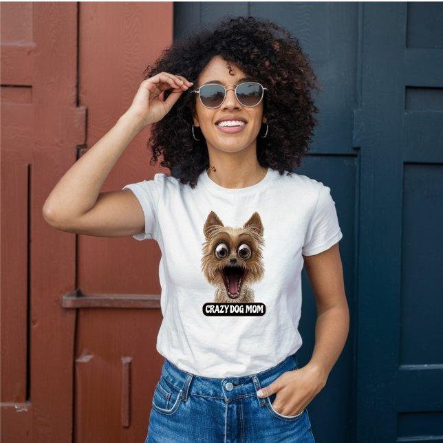 Louca Mãe de Cachorro - Camiseta Louca de Cachorro (Criador carregado)
