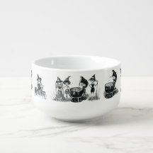 o coven das bruxas circunda a sopa