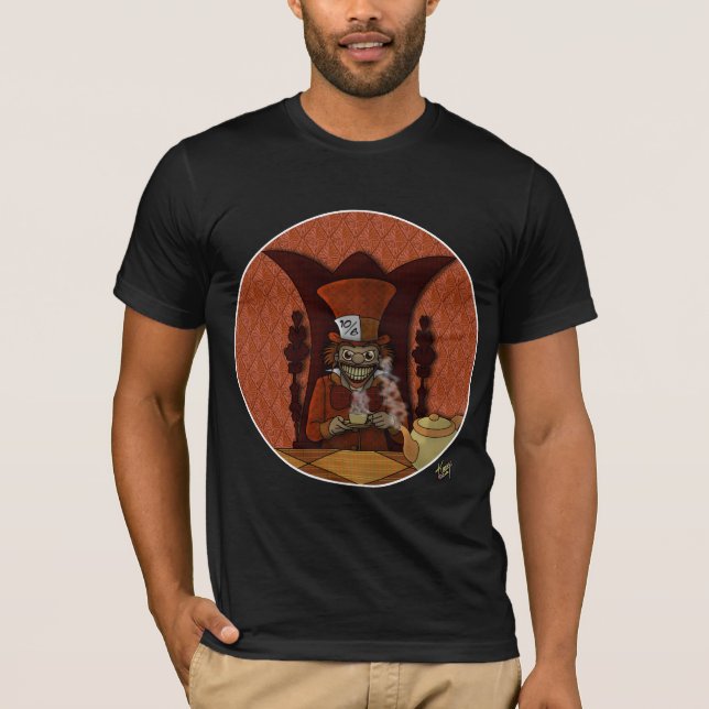 Louco como uma camiseta de chapéu (Frente)