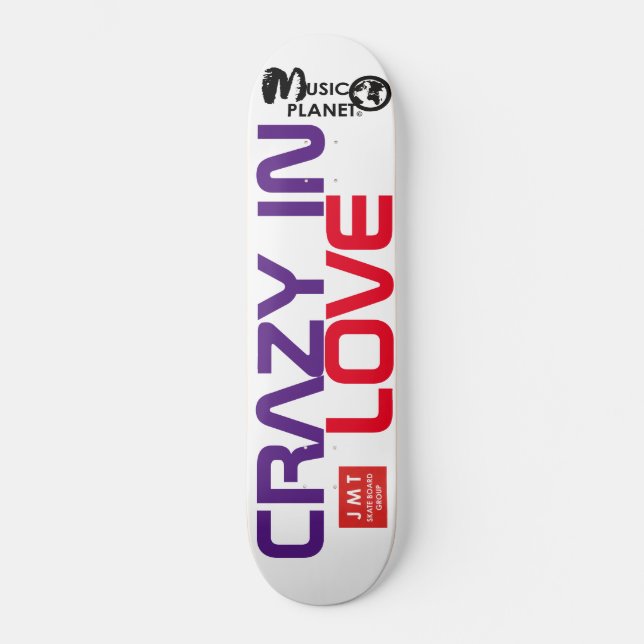 LOUCO DE AMOR Skateboard (Frente)