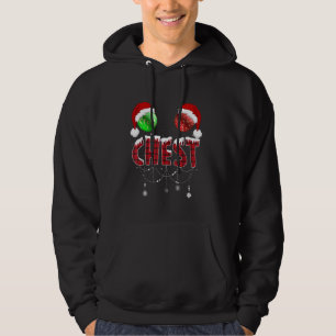Loucos de tórax Camisa de Natal Engraçada Casal C
