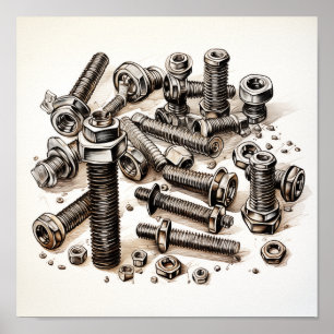 Loucos e Poster de parafusos