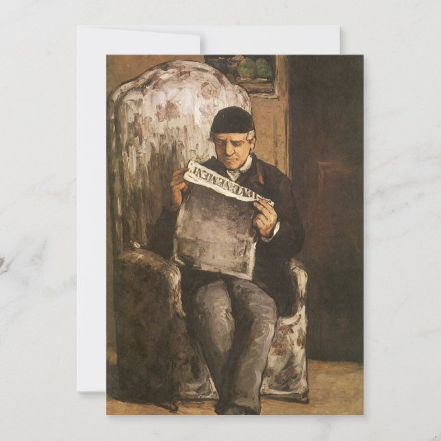 Louis Auguste Cezanne Pai Da Leitura Artista (Frente)