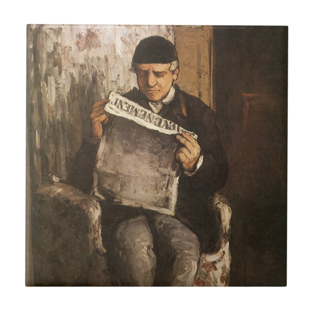 Louis Auguste Cezanne Pai Do Artista Lendo (Frente)