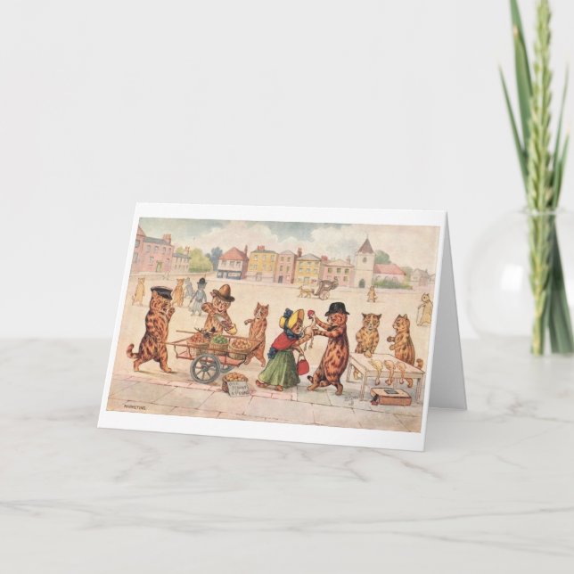 Louis Wain Cat Cartões de agradecimentos (Frente)