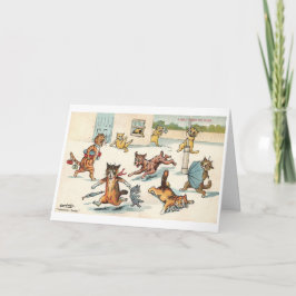 Louis Wain Cat Cartões de agradecimentos