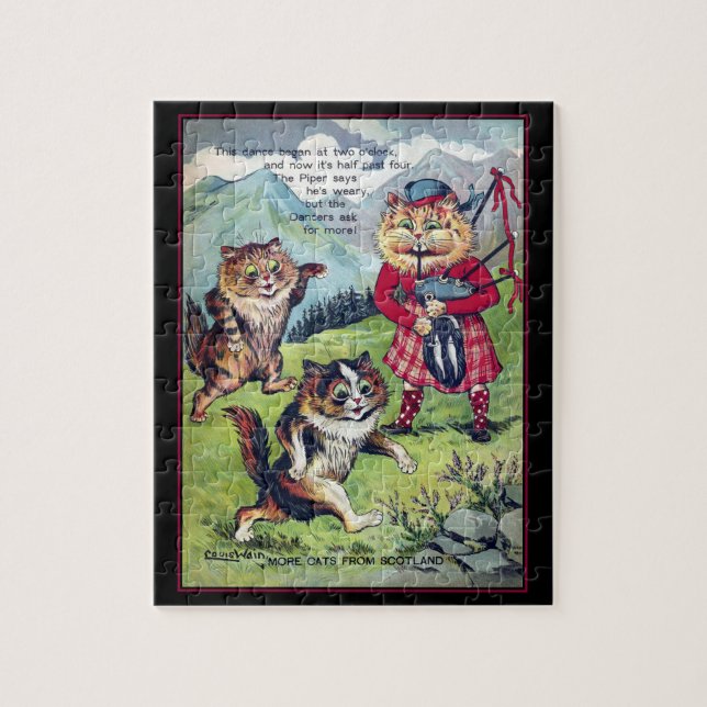 Louis Wain Cats da Escócia Quebra-cabeça (Vertical)