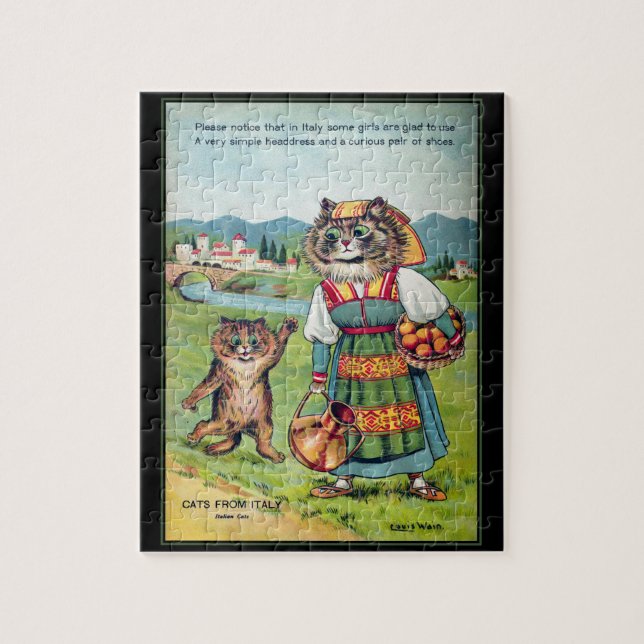 Louis Wain Cats da Itália Quebra-cabeça (Vertical)