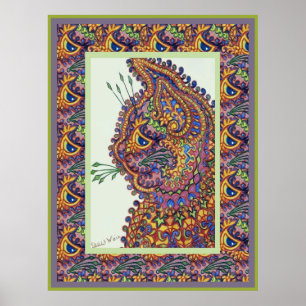Louis Wain Vintage Fantasy Wallpaper Cat Poster