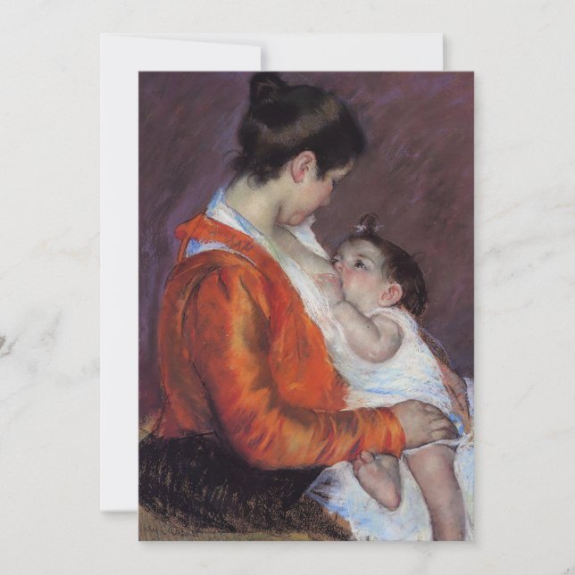 Louise Enfermando Seu Filho | Mary Cassatt (Frente)