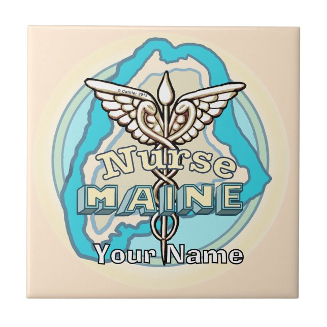Louisiana Caduceus Nurse Tile (Frente)