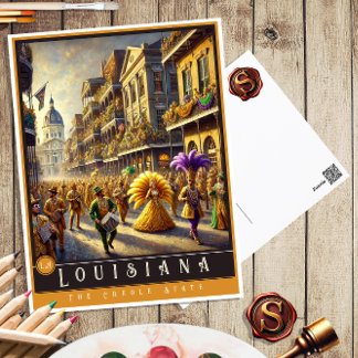 Louisiana | Cartão postal de Estado Hiperrealista
