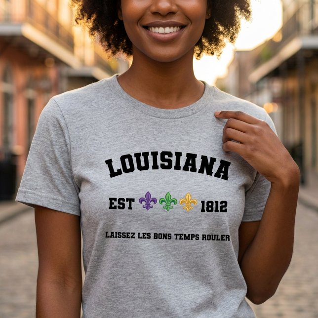 Louisiana Est 1812 Carnaval Flor-de-lis (Criador carregado)