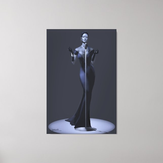 Lounge Singer Canvas Print (Frente)