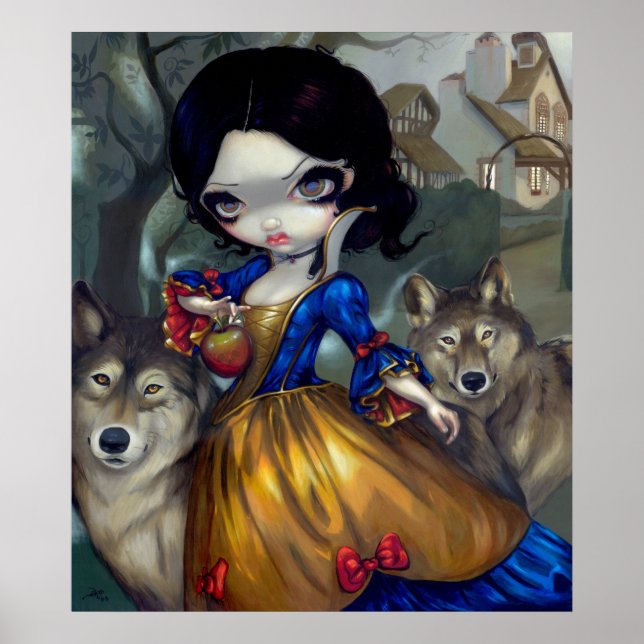 Loup-Garou Blanche Neige IMPRESSÃO ARTÍSTICA Snow  (Frente)