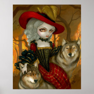 Loup-Garou: d'Automne - impressão rococo gótico