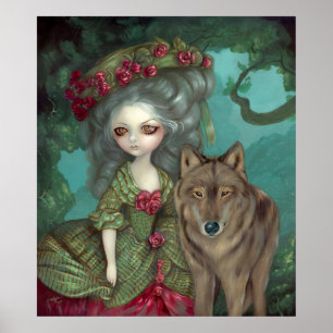 Loup-Garou: Impressão gótico da arte rococo do