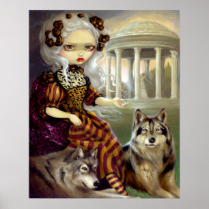 Loup-Garou: Lobo rococo do IMPRESSÃO de Le Templo