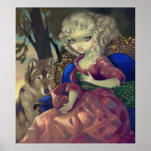 Loup-Garou: Lobo rococo gótico do IMPRESSÃO da
