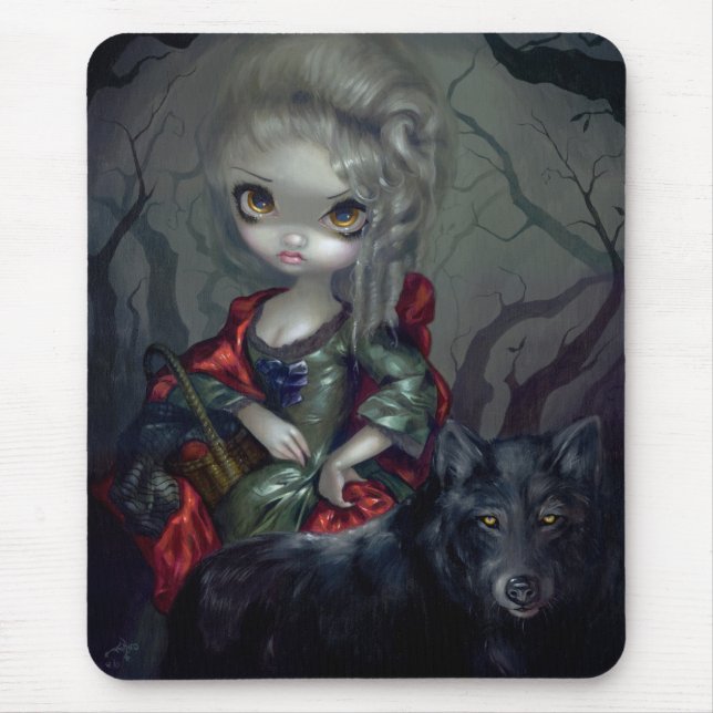 "Loup-Garou: Vermelho" Mousepad de Le Pequeno (Frente)