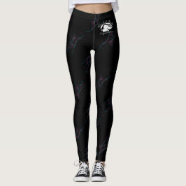 Loura e quebrada - Leggings padrão - Logotipo bran