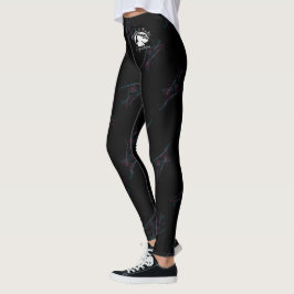 Loura e quebrada - Leggings padrão - Logotipo bran