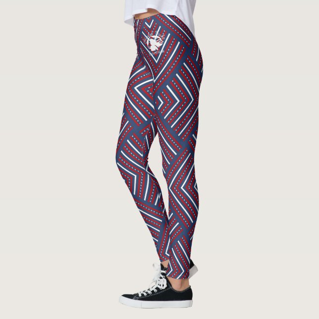 Loura e quebrada - Leggings padrão - Logotipo bran (Esquerda)