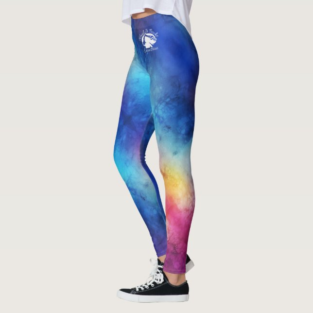 Loura e quebrada - Leggings padrão - Logotipo bran (Esquerda)