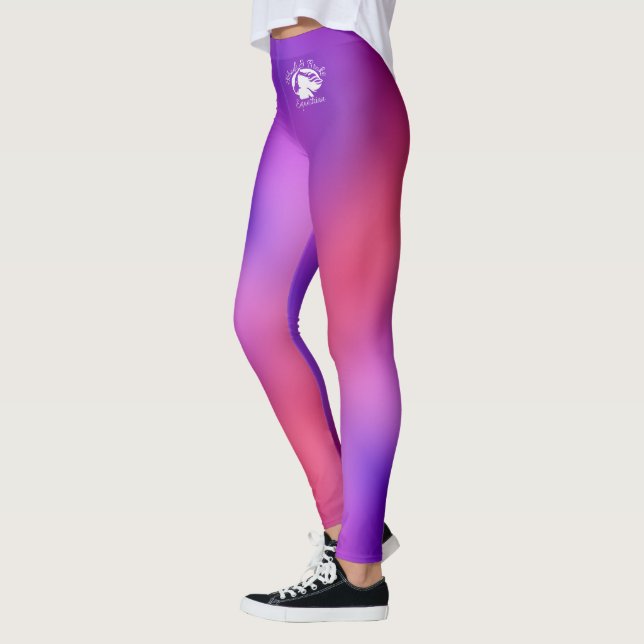Loura e quebrada - Leggings padrão - Logotipo bran (Esquerda)