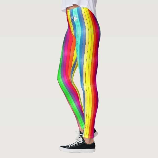 Loura e quebrada - Leggings padrão - Logotipo bran (Esquerda)